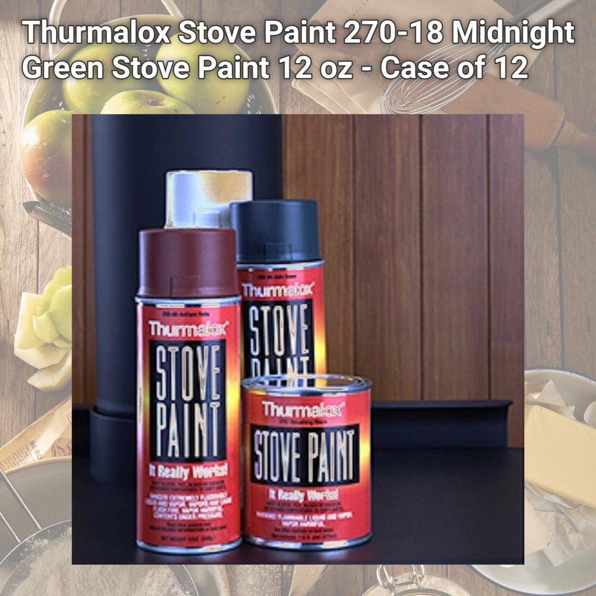 Picture of Thurmalox Stove Paint 270-18 Midnight Green Stove Paint 12 oz - Case of 12