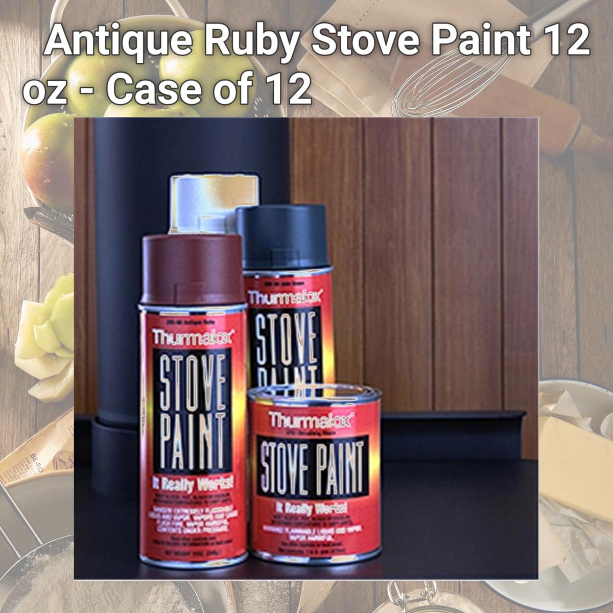 Picture of Thurmalox Stove Paint 295-60 Antique Ruby Stove Paint 12 oz - Case of 12