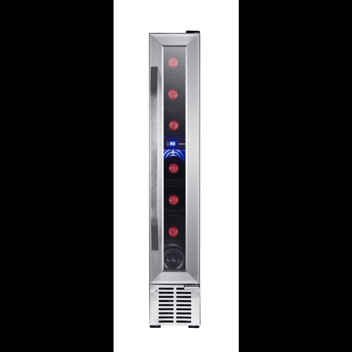 Picture of EdgeStar CWR70SZ 6 in. Built-in Wide 7 Bottle Capacity Compact Wine Cooler with Right, Stainless Steel