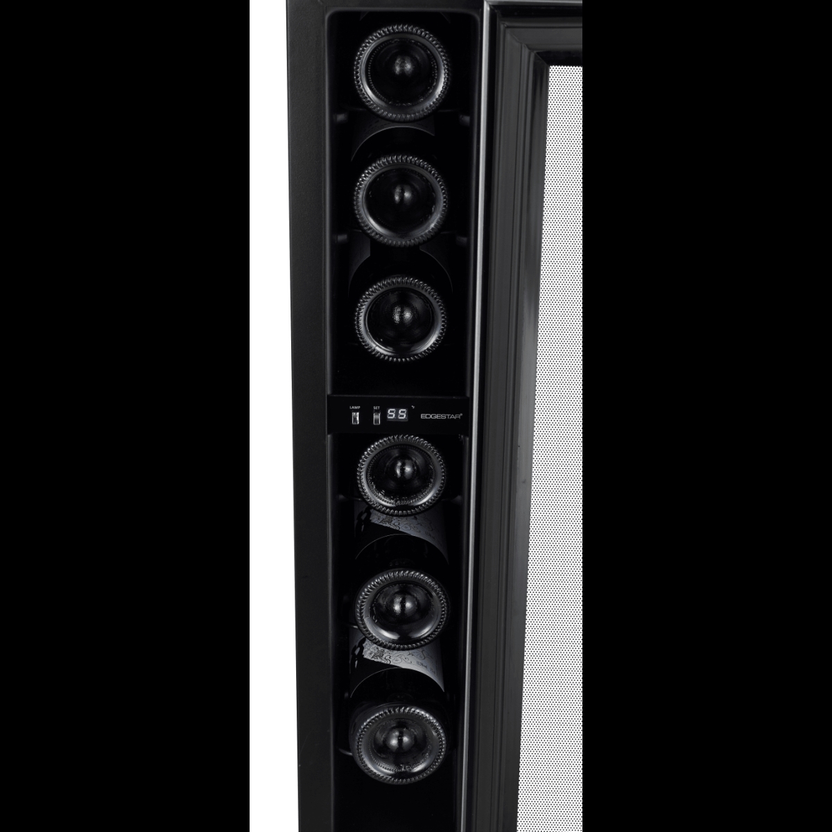 Picture of EdgeStar CWR70SZ 6 in. Built-in Wide 7 Bottle Capacity Compact Wine Cooler with Right, Stainless Steel