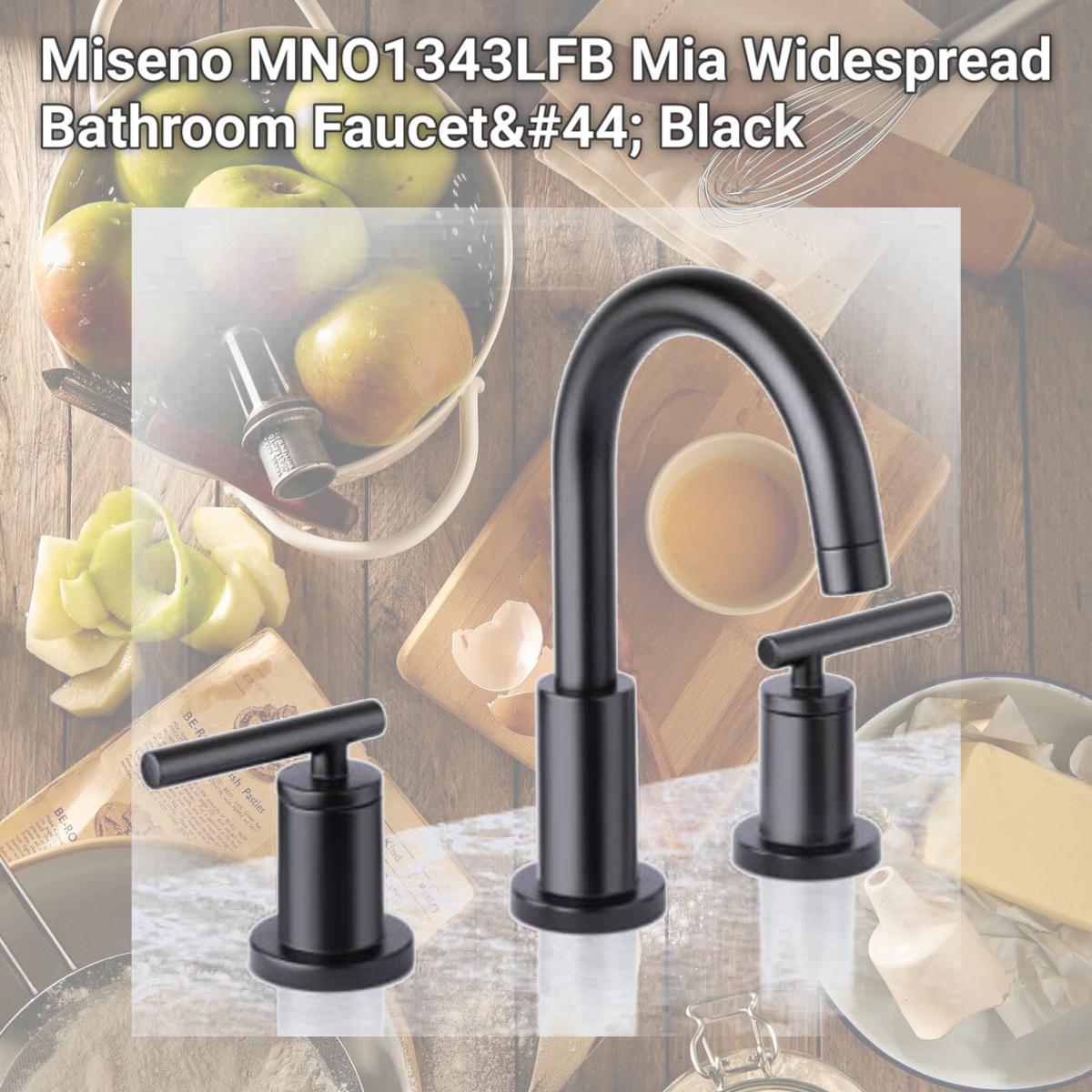 Picture of Miseno MNO1343LFB Mia Widespread Bathroom Faucet, Black