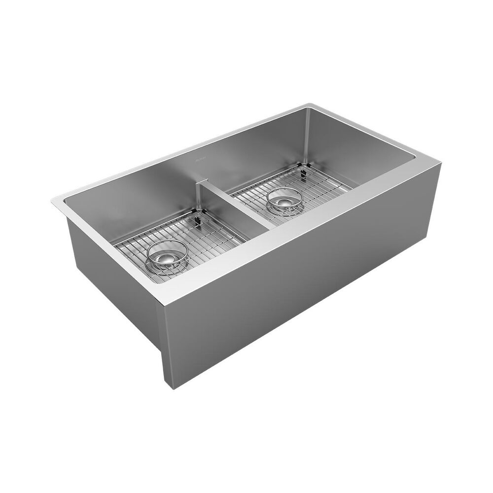 UPC 094902122809 product image for EFRUFFA3417DBG 34 in. Crosstown Farmhouse Double Basin Stainless Steel Kitchen | upcitemdb.com