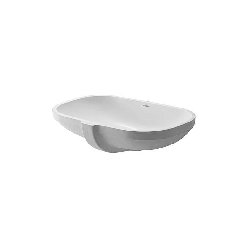 EAN 4063382011961 product image for 0338490017 19.4 in. D-Code Oval Ceramic Undermount Bathroom Sink with Overflow&# | upcitemdb.com