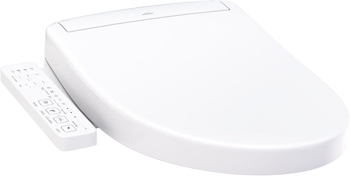 SW3346-01 Washlet with Side Arm Control Toilet, Cotton White