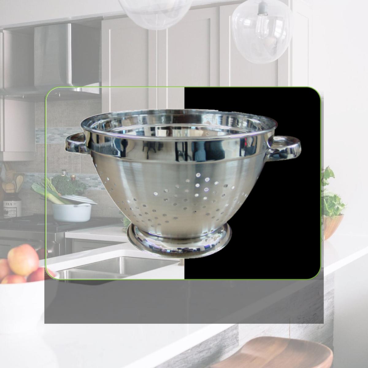 Picture of NuSteel TG-RS90013 V Shaped Colander - 3 qt.
