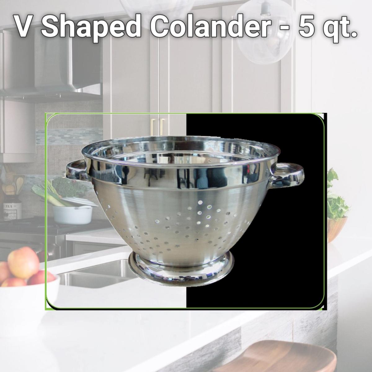 Picture of NuSteel TG-RS90030 V Shaped Colander - 5 qt.