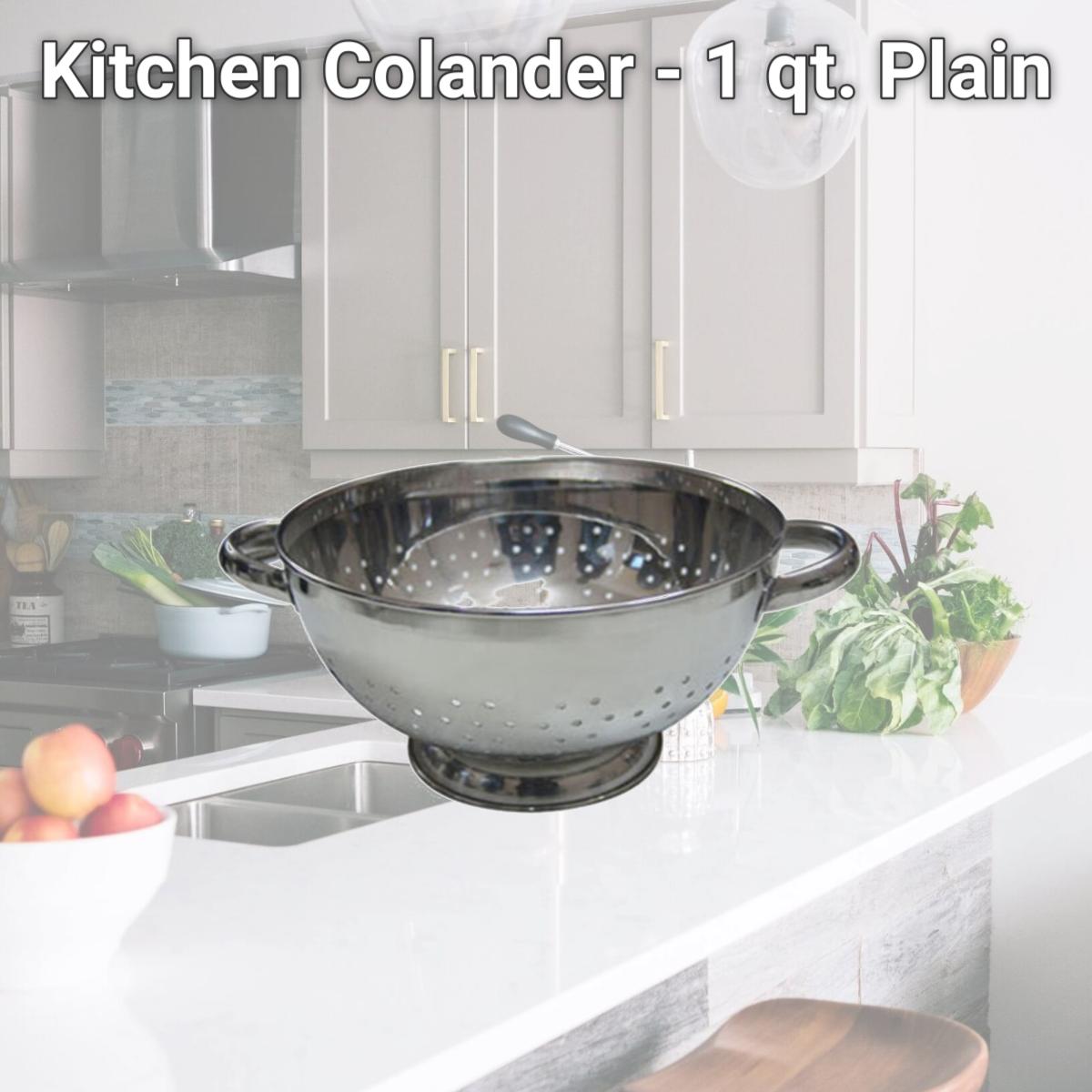 Picture of NuSteel TG-CO-1 Kitchen Colander - 1 qt. Plain