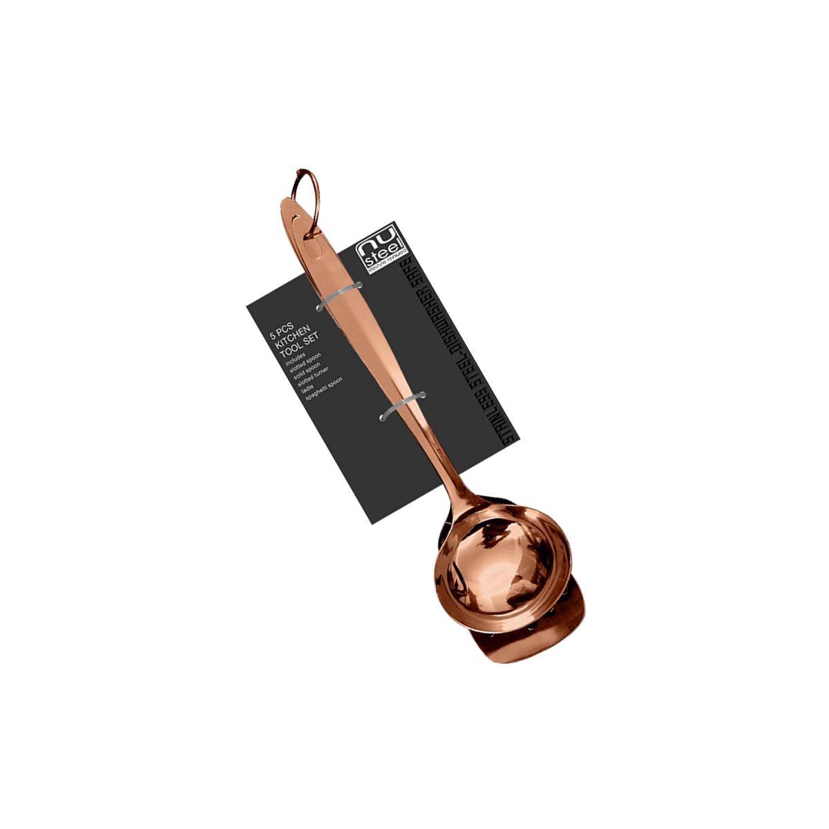 Picture of NuSteel TG-TOOL 5C Kitchen Tool Set - 1.5 mm.  Copper Finish