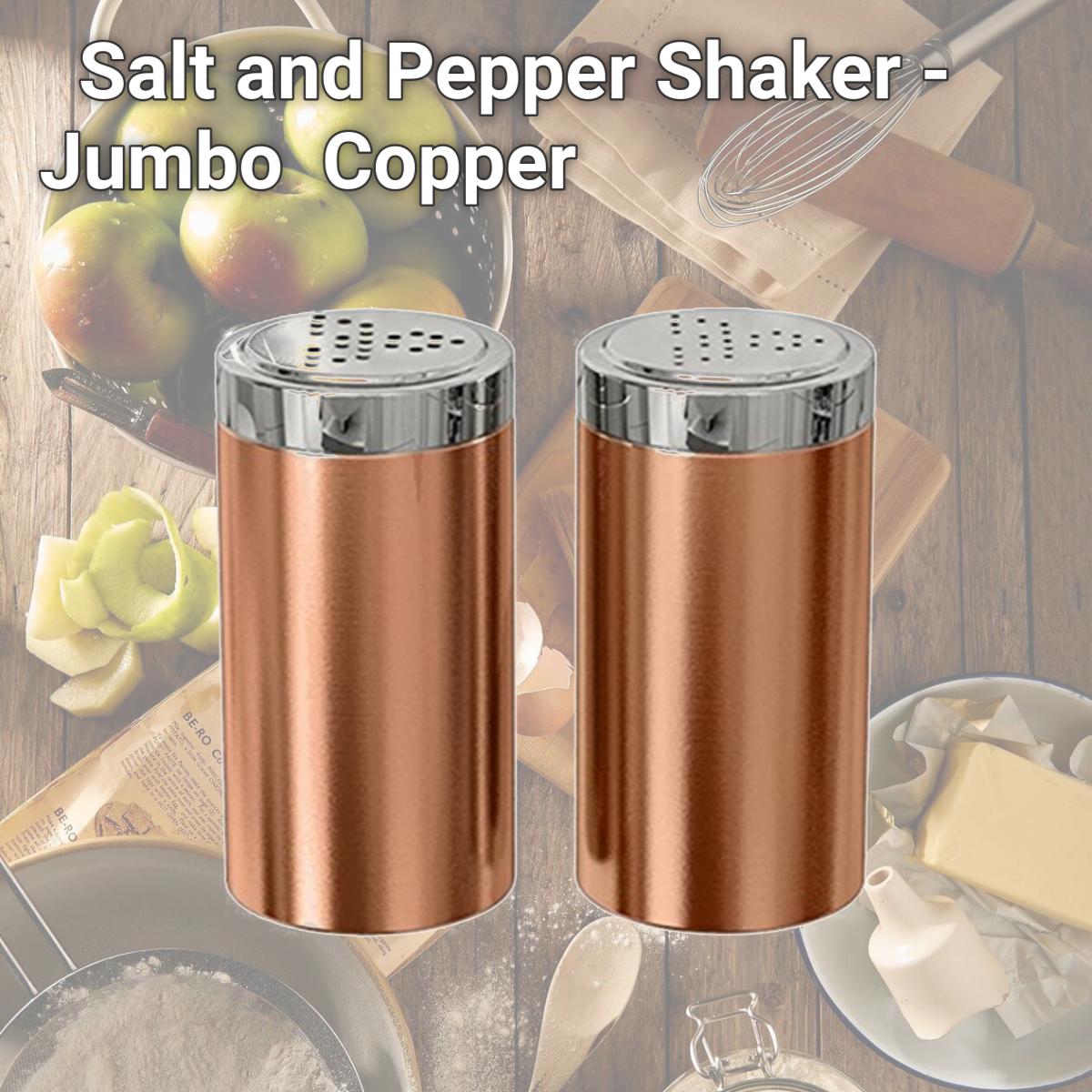 Picture of NuSteel TG-JSP-C Salt and Pepper Shaker - Jumbo  Copper