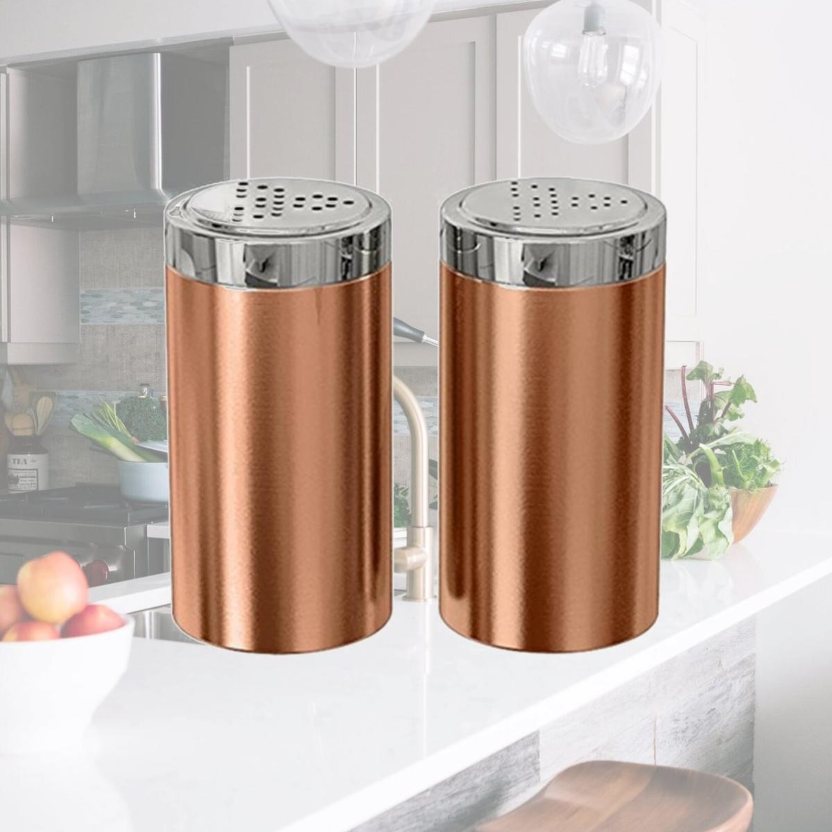 Picture of NuSteel TG-JSP-C Salt and Pepper Shaker - Jumbo  Copper