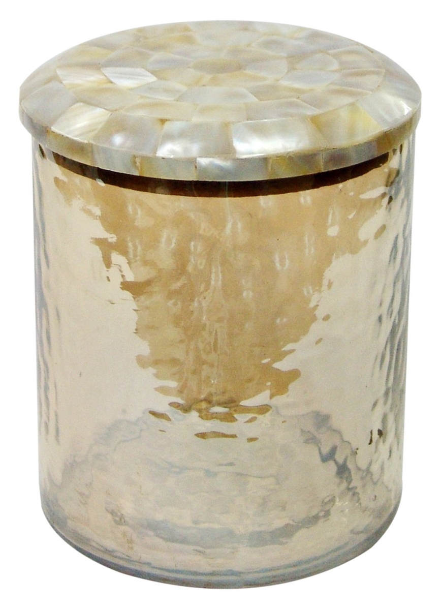 Gc-53l Hammered Glass Canister With Mop Lid - Large