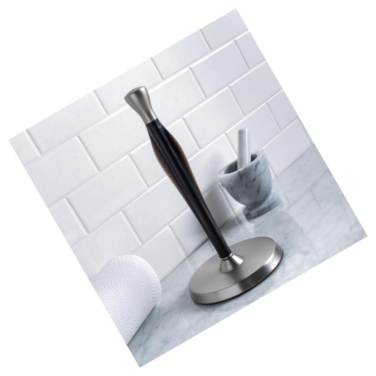 Picture of NuSteel TG-KPTH-17BN Black Nickel Kitchen Paper Towel Holder