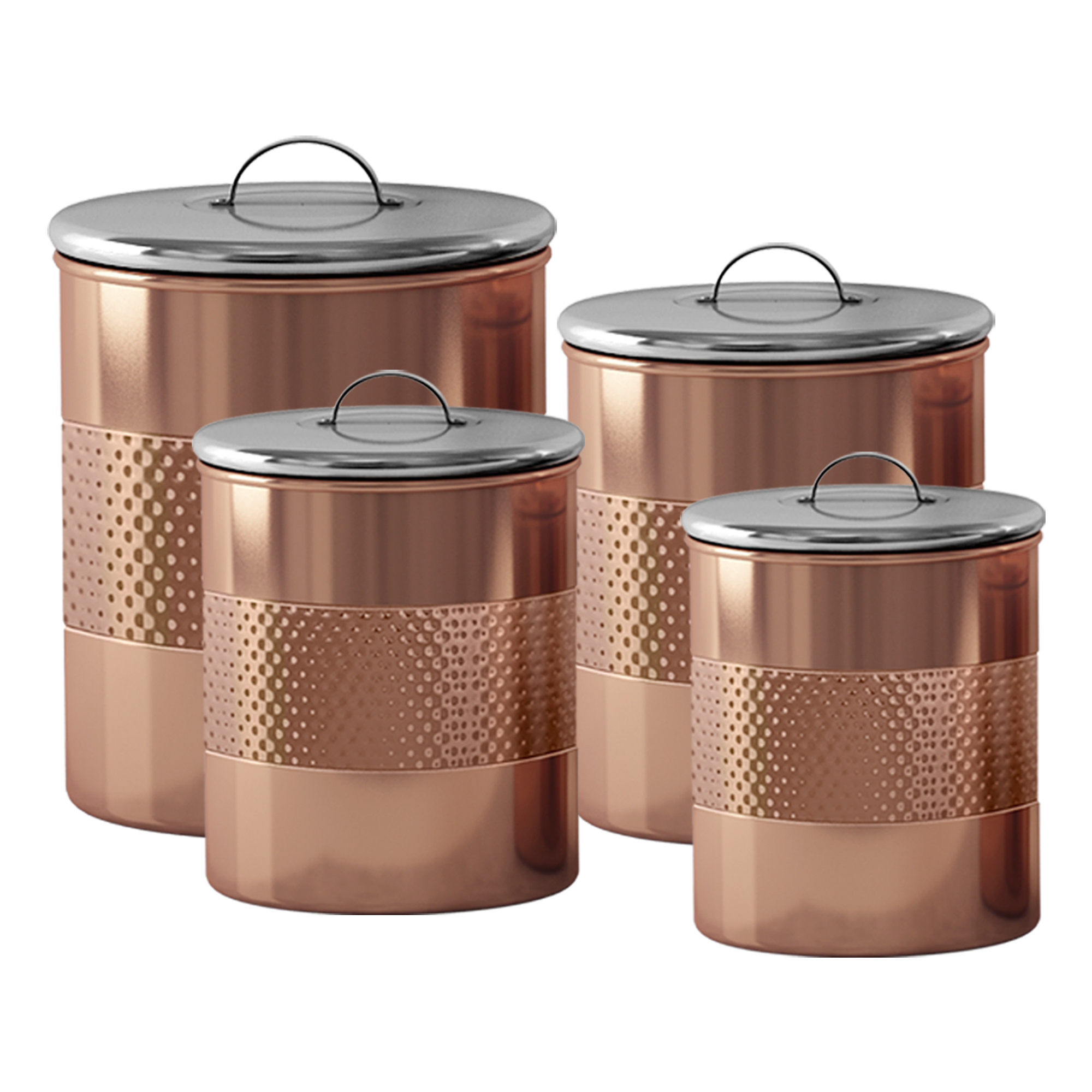 Tg-ch-04c-4 4 Qt. Hammered Canister Copper