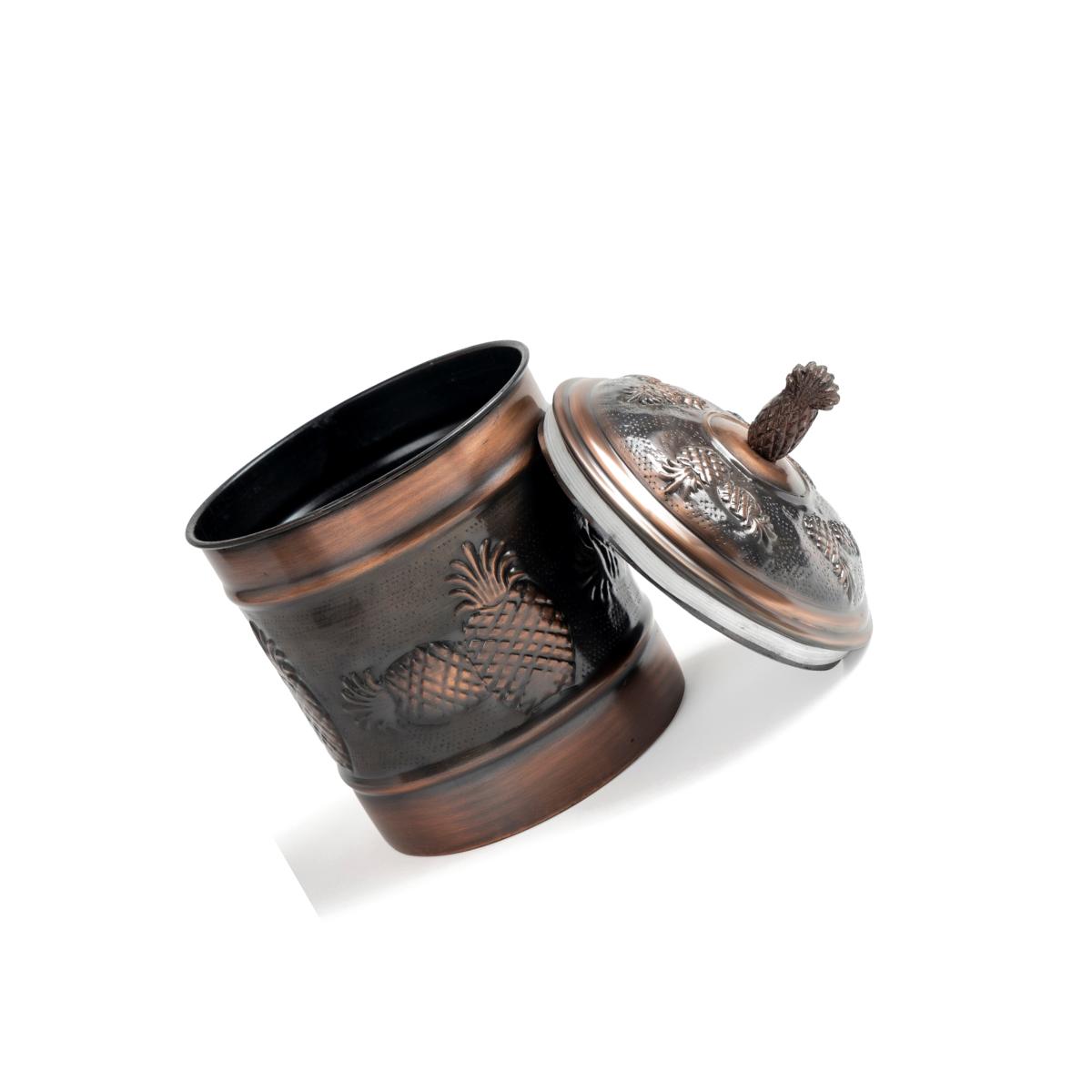 Picture of Nusteel TG-590AC-4 4 qt. Pineapple Antique Copper Canister