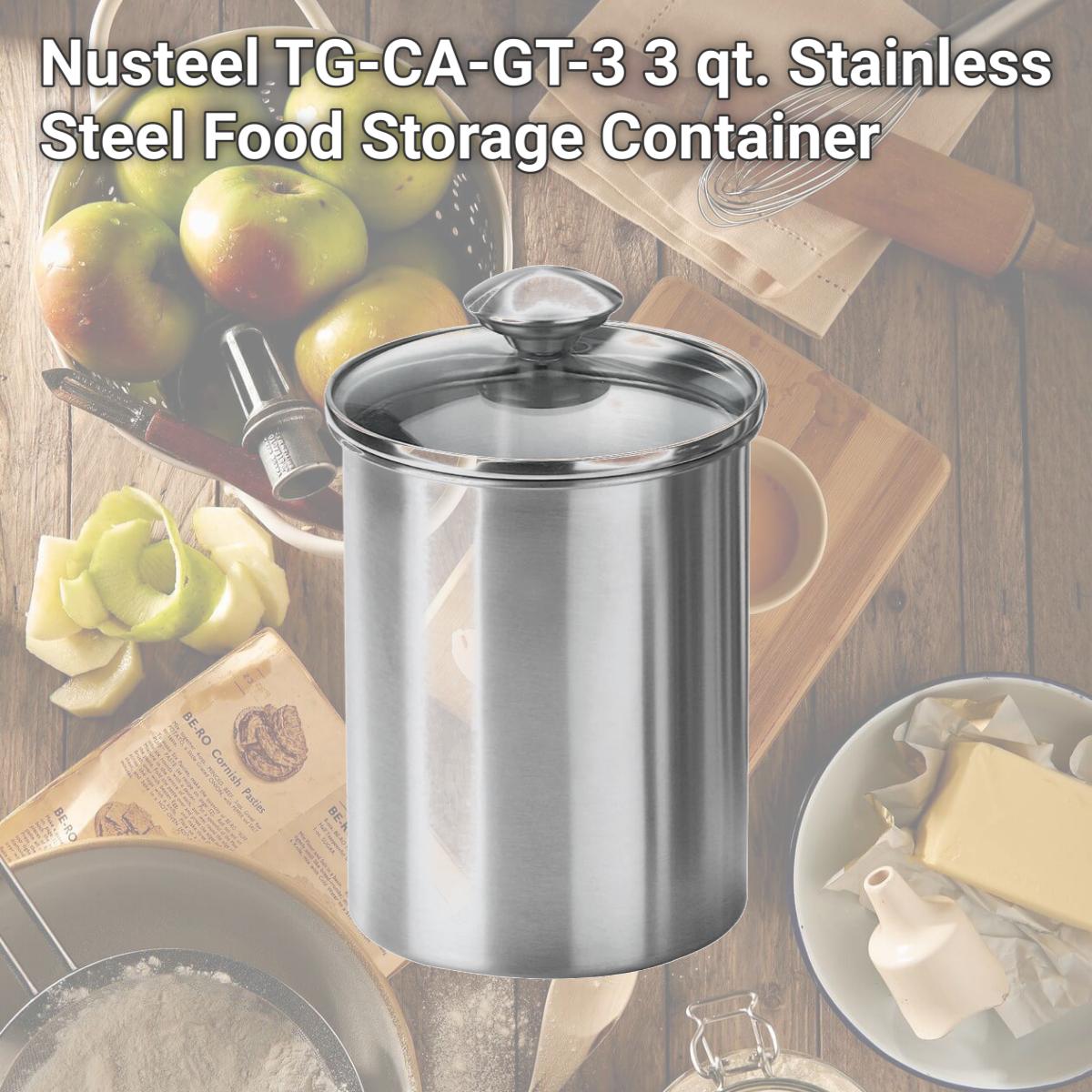 Picture of Nusteel TG-CA-GT-3 3 qt. Stainless Steel Food Storage Container