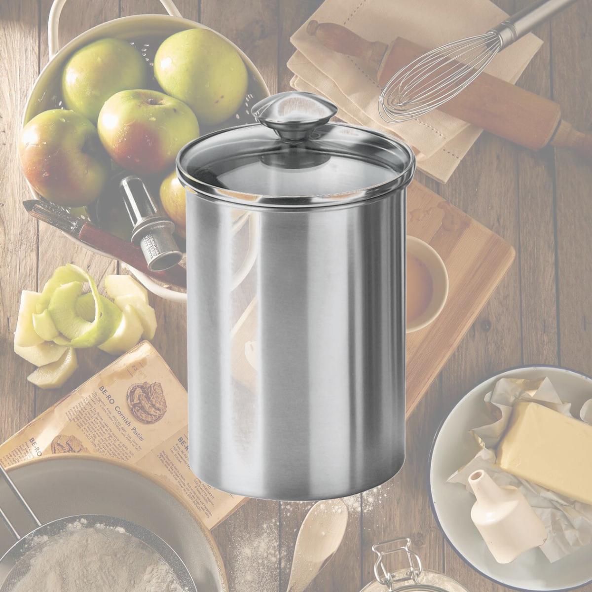 Picture of Nusteel TG-CA-GT-4 4 qt. Stainless Steel Food Storage Container