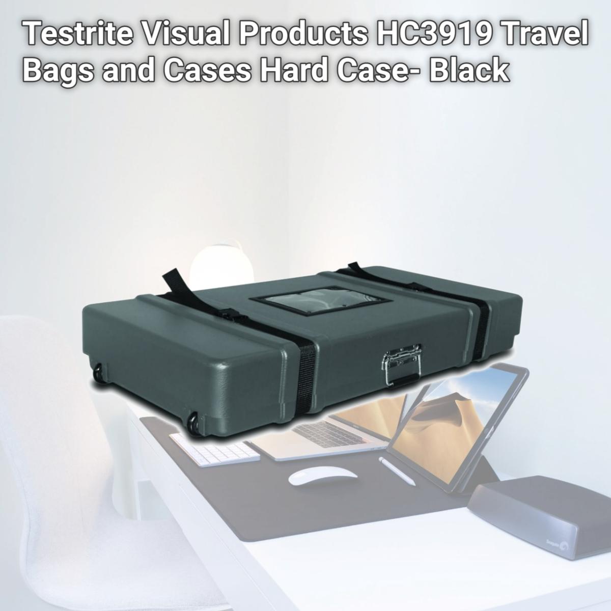 Picture of Testrite Visual Products HC3919 Travel Bags and Cases Hard Case- Black