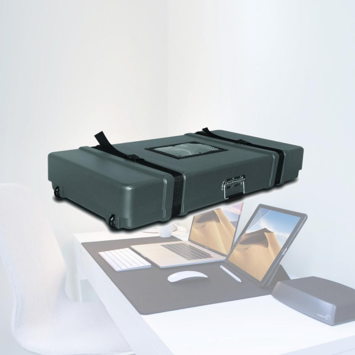 Picture of Testrite Visual Products HC3919 Travel Bags and Cases Hard Case- Black