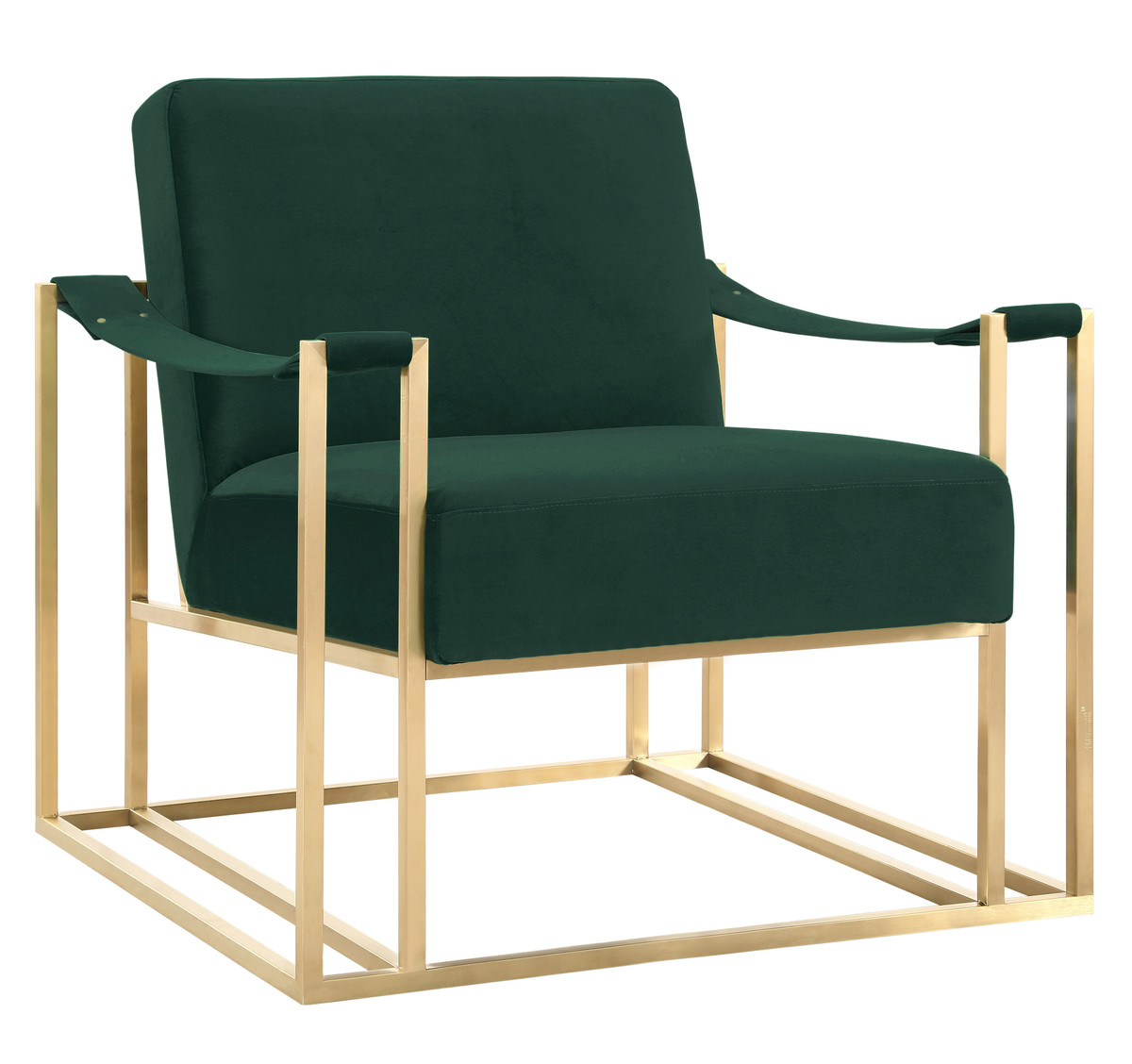 Tov-as82 Baxter Velvet Chair, Forest Green - 31 X 31.1 X 33.7 In.