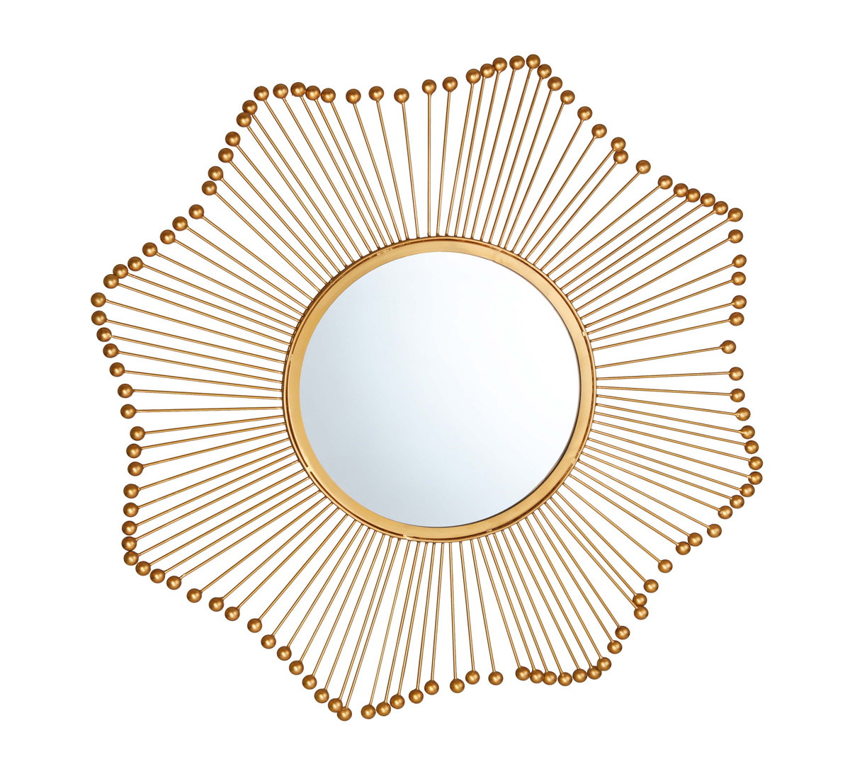 Tov-c18140 Ray Mirror Frame - Gold - 32 X 32 X 0.75 In.
