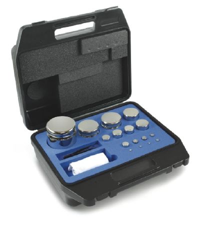 312-024 1-50 G E2 Set Of Weight In Plastic Case With Stainless Steel