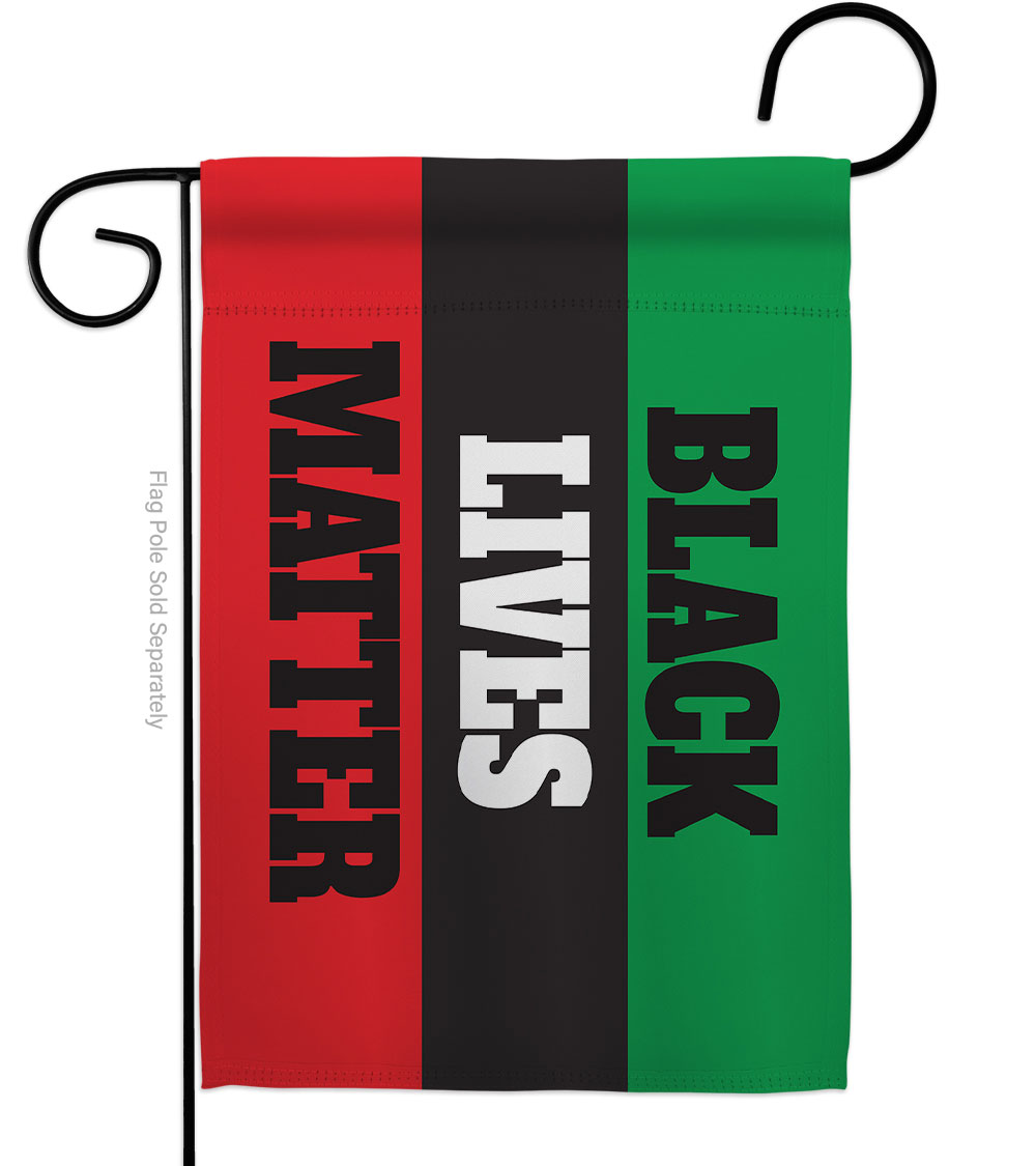 13 x 18.5 in. Cant Breathe BLM Black History Lives Matter Double-Sided Decorative Horizontal Garden Flags - House Decoration Banner Yard Gift