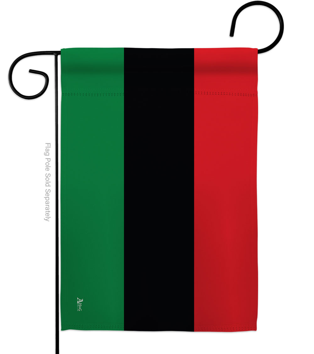 G142001-BO 13 x 18.5 in. Pan African Black History Juneteenth Double-Sided Decorative Horizontal Garden Flags - House Decoration Banner Yard Gift