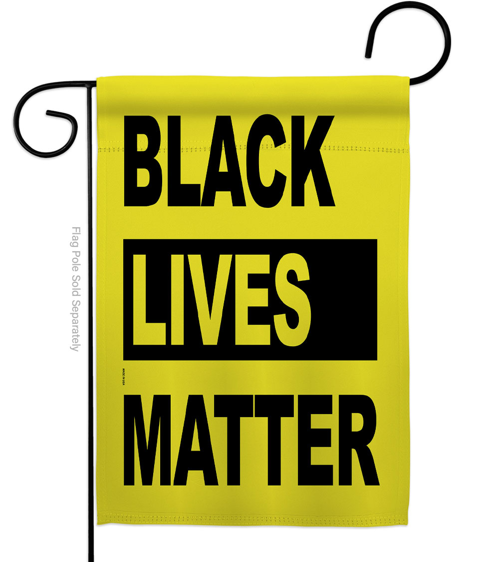 13 x 18.5 in. Black Lives Movement History Matter Double-Sided Decorative Vertical Garden Flags - House Decoration Banner Yard Gift