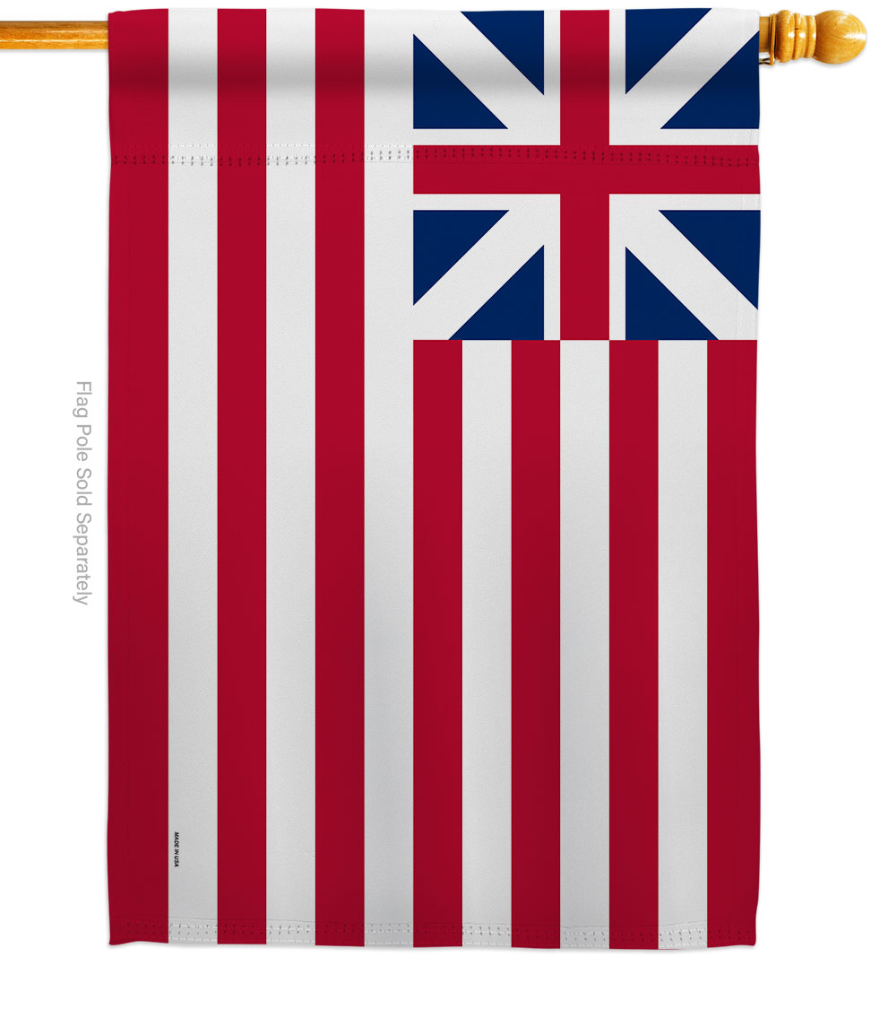 28 x 40 in. United State 1776-1777 American Old Glory House Flag with Double-Sided Decorative Banner Garden Yard Gift