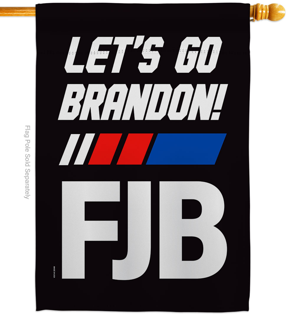 H170256-BO 28 x 40 in. FJB Go Brandon American Political Vertical House Flag with Double-Sided Decorative Banner Garden Yard Gift