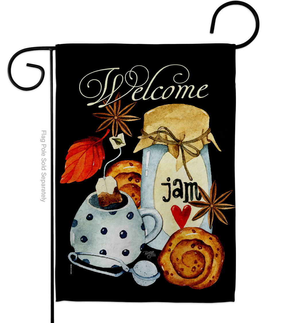 G167088-BO Sweet Teatime Beverages Coffee Tea 13 x 18.5 in. Double-Sided Decorative Vertical Garden Flags for House Decoration Banner Yard Gift