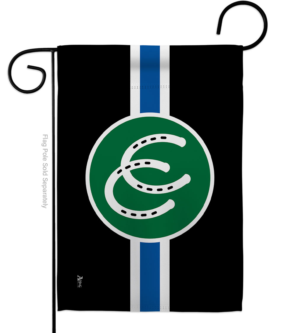 G149021-BO Pony Pride Support 13 x 18.5 in. Double-Sided Decorative Horizontal Garden Flags for House Decoration Banner Yard Gift