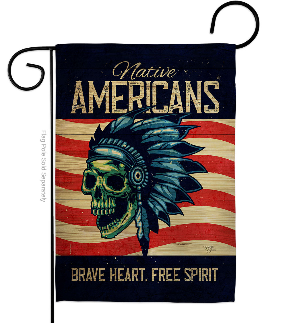 G158635-BO Native Heart Country Living 13 x 18.5 in. Double-Sided Decorative Vertical Garden Flags for House Decoration Banner Yard Gift
