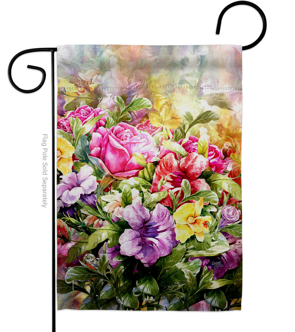 G154123-BO Spring Bouquet Summertime Tropical 13 x 18.5 in. Double-Sided Decorative Vertical Garden Flags for House Decoration Banner Yard Gift