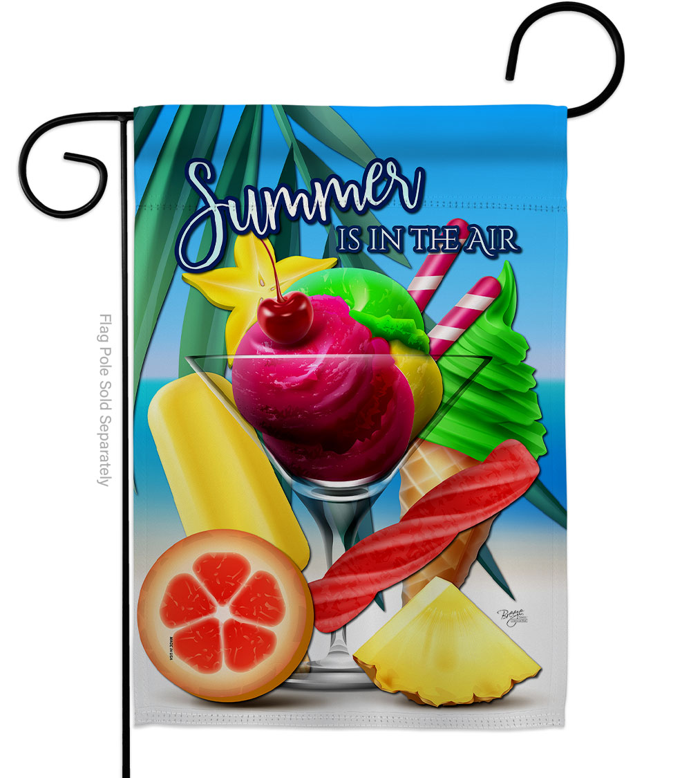 G156097-BO Summer In The Air Summertime Fun & Sun 13 x 18.5 in. Double-Sided Decorative Vertical Garden Flags for House Decoration Banner Yard Gift
