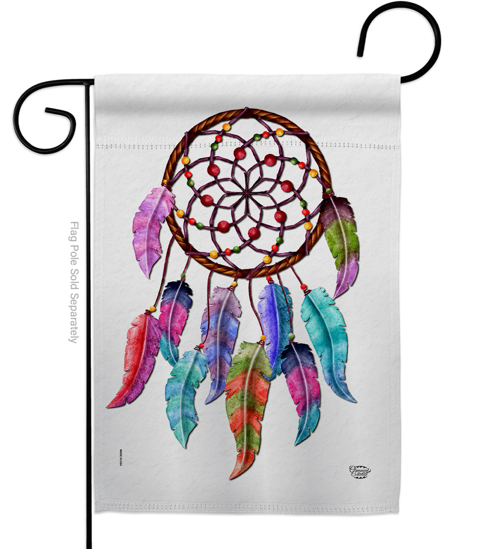 Colorful Dreamcatcher Country Living Southwest 13 x 18.5 in. Double-Sided Decorative Vertical Garden Flags for House Decoration Banner Yard Gift