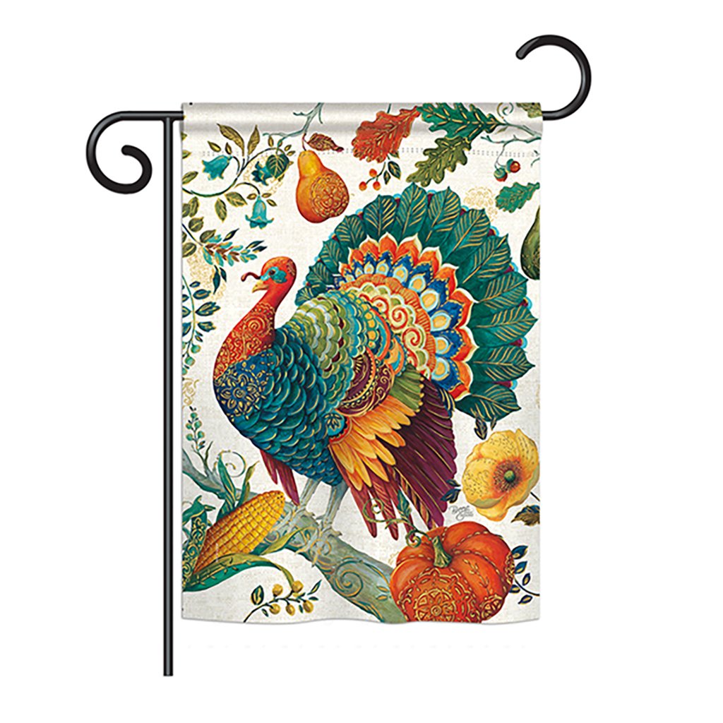 13 X 18.5 In. Suzani Turkey Garden Friends Birds Impressions Decorative Garden Flag
