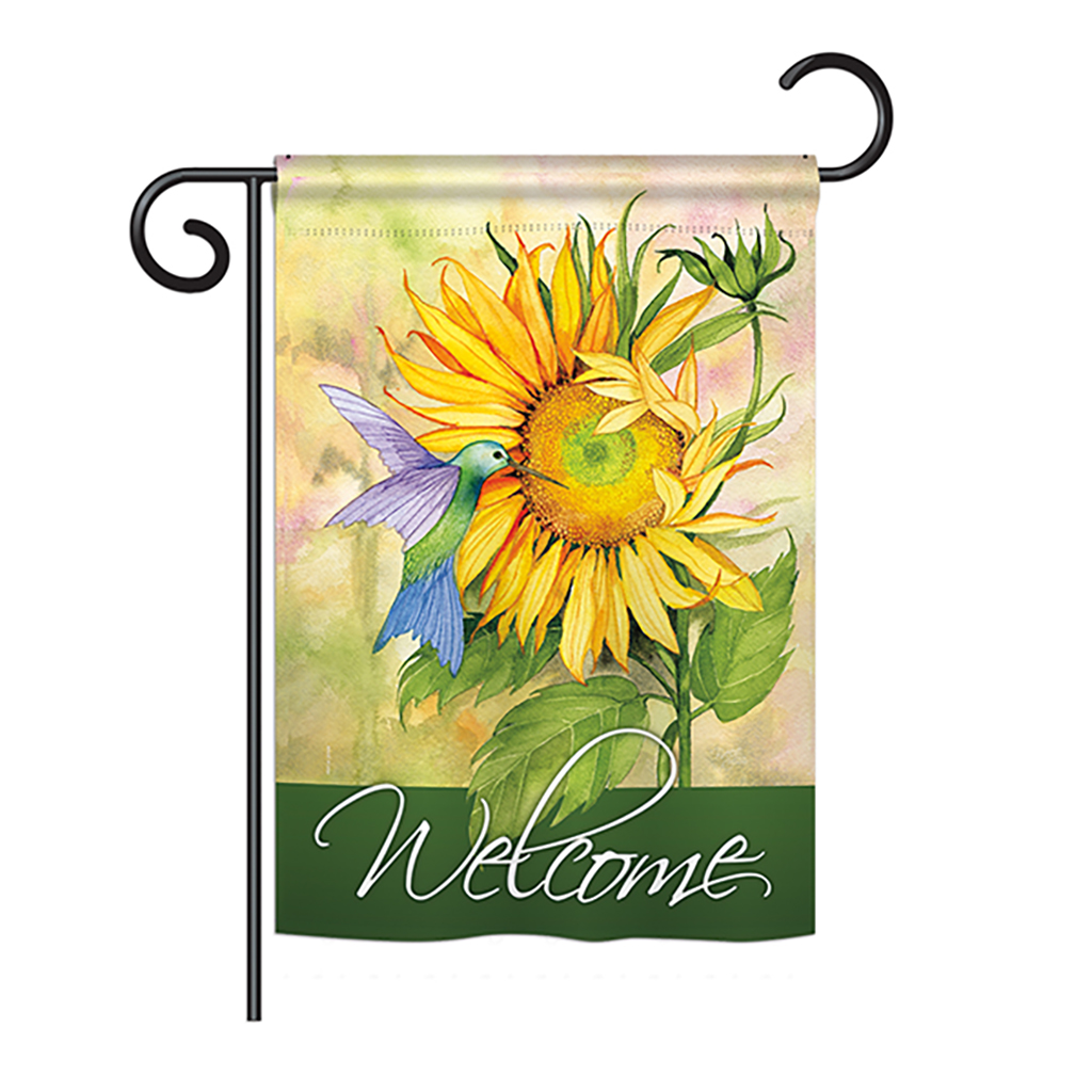 13 X 18.5 In. Sunflower With Hummingbird Spring Floral Impressions Decorative Garden Flag