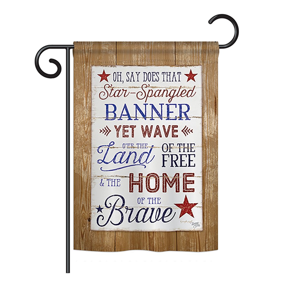 BD-PA-G-111086-IP-BO-D-US18-SB 13 x 18.5 in. Star Spangled Pride Americana Patriotic Impressions Decorative Vertical Double Sided Garden Flag
