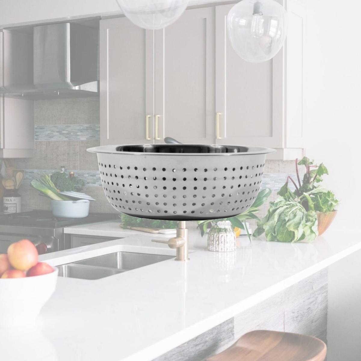 Picture of Town Food Service 31811 11 in. Stainless Steel Large Hole Chinese Style Colander