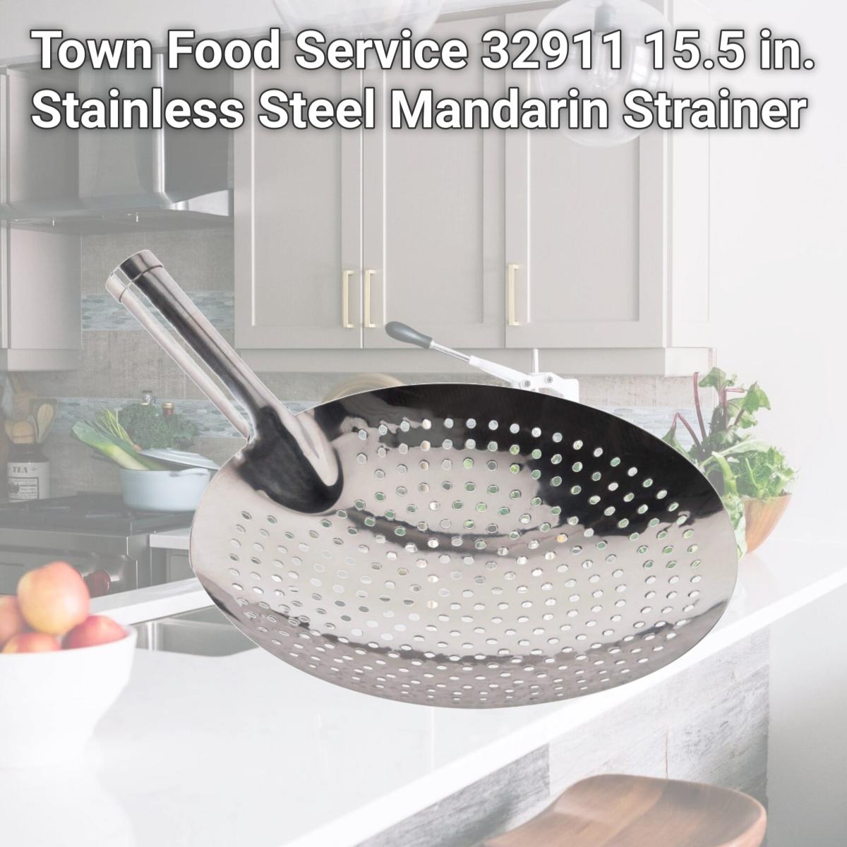 Picture of Town Food Service 32911 15.5 in. Stainless Steel Mandarin Strainer