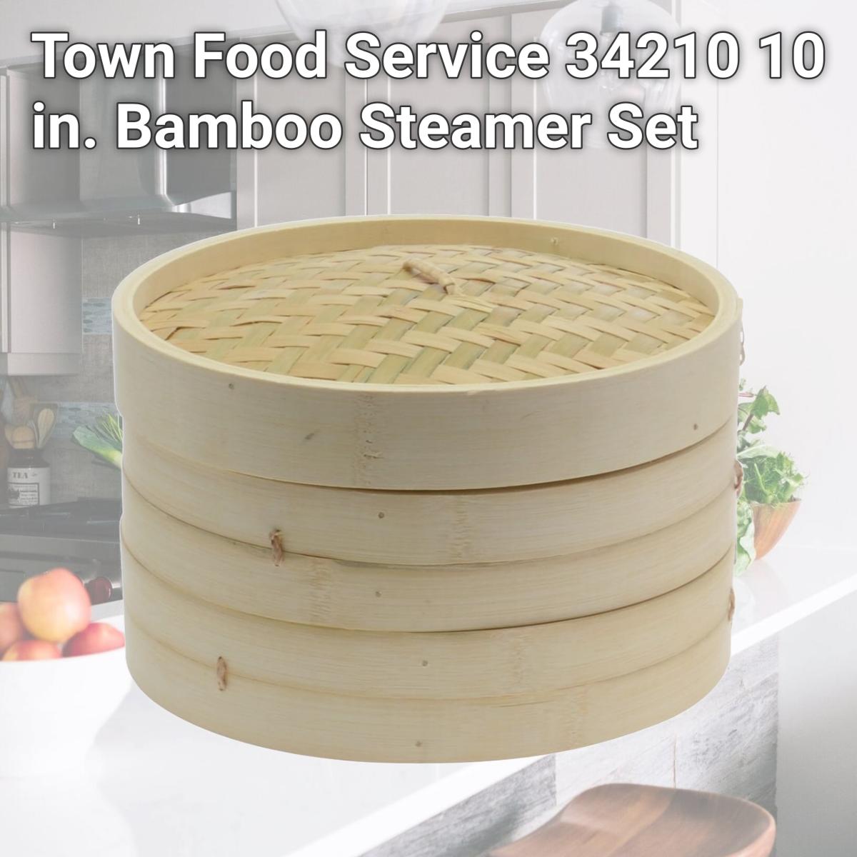Picture of Town Food Service 34210 10 in. Bamboo Steamer Set