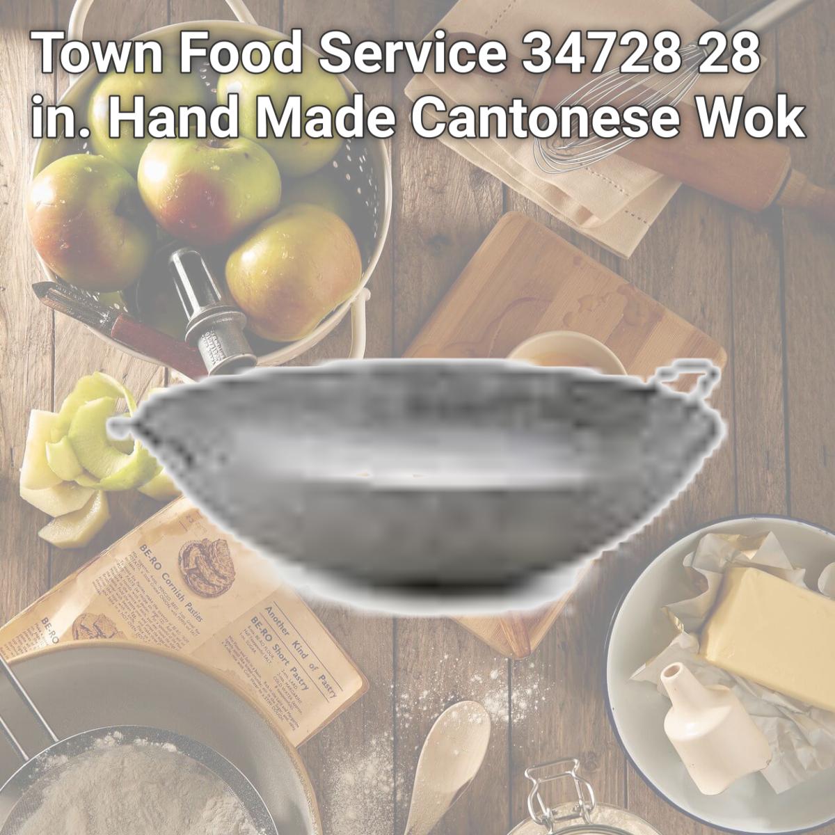 Picture of Town Food Service 34728 28 in. Hand Made Cantonese Wok