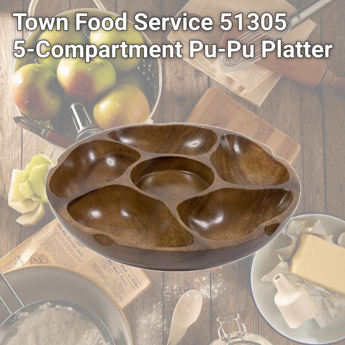 Picture of Town Food Service 51305 5-Compartment Pu-Pu Platter