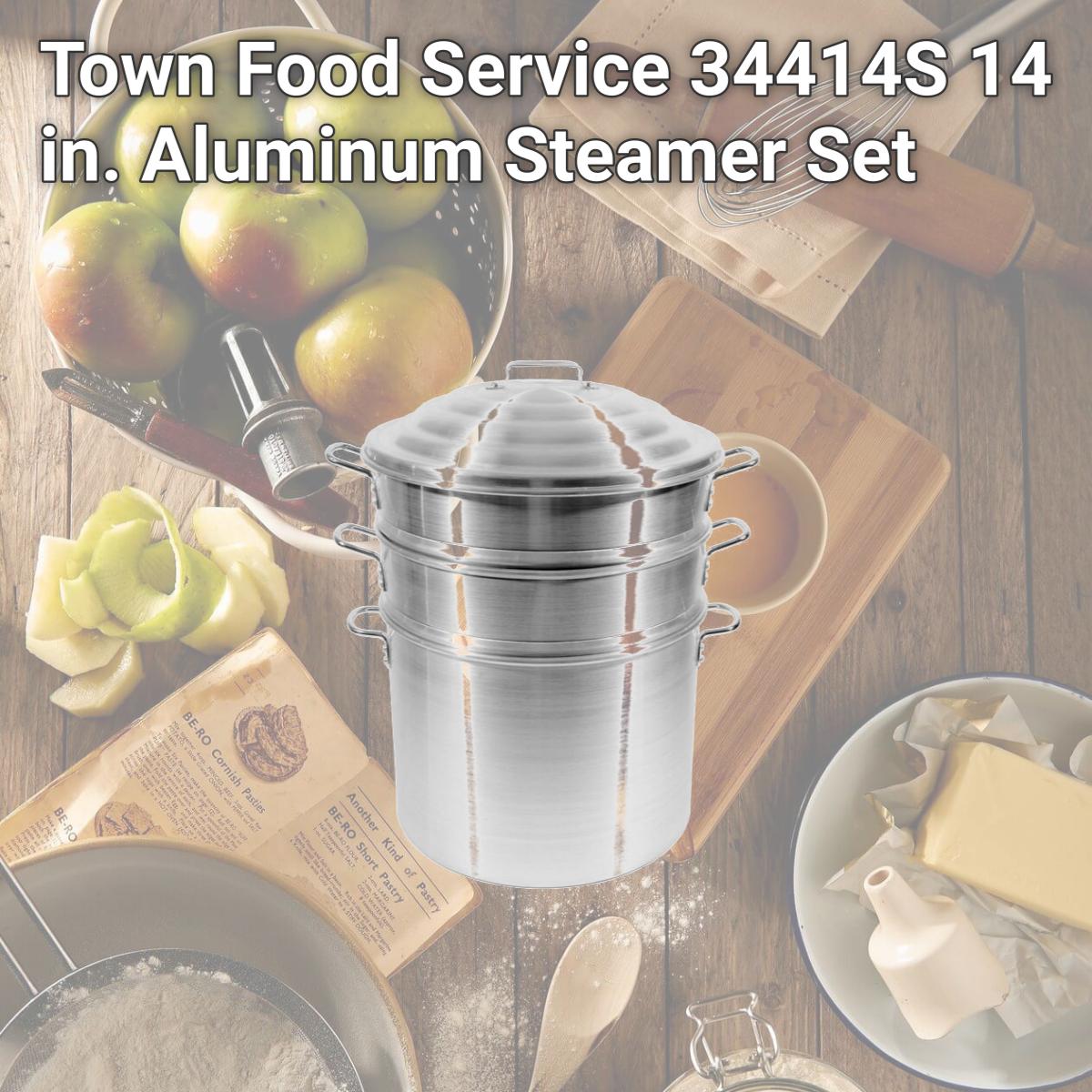 Picture of Town Food Service 34414S  14 in. Aluminum Steamer Set