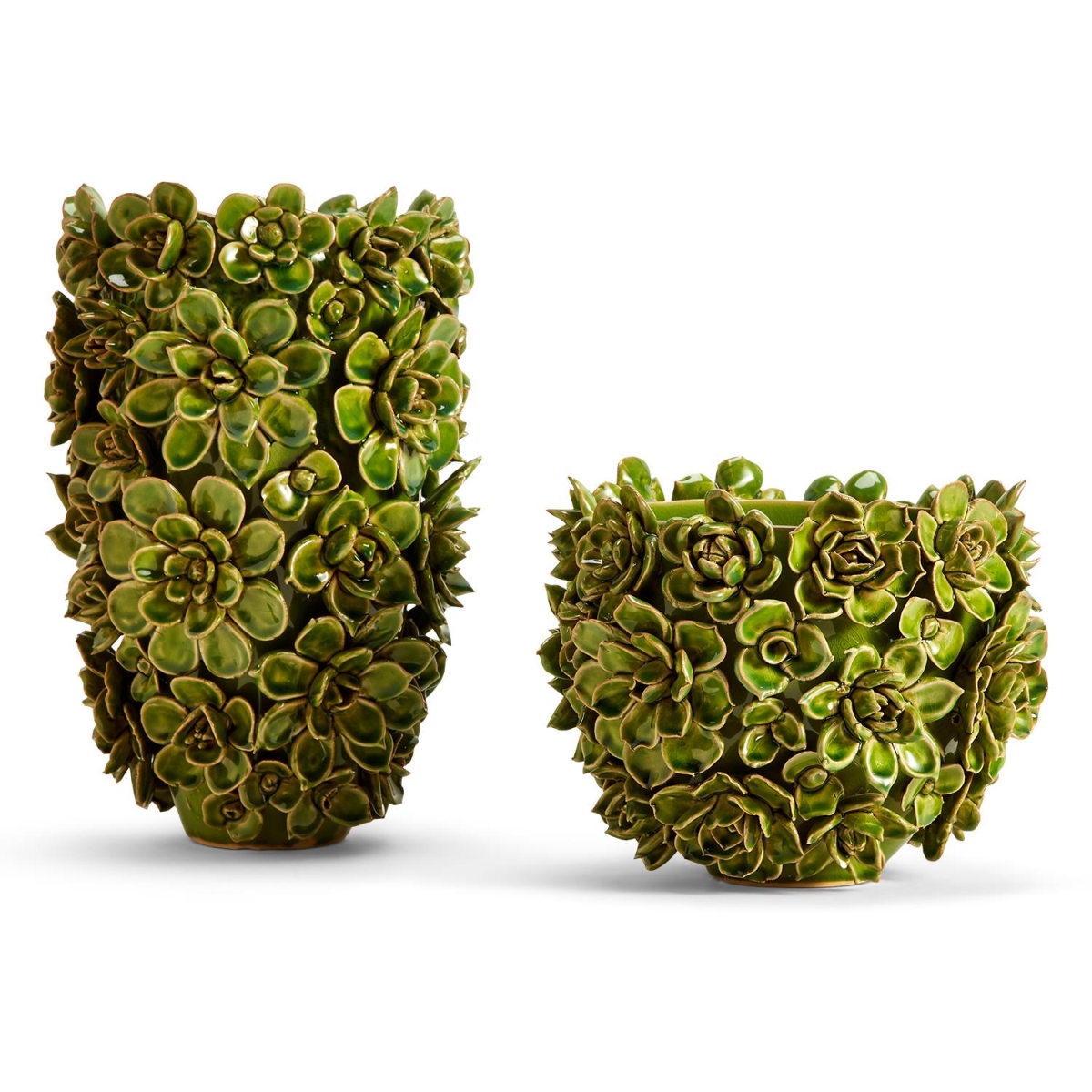 CYC025-S2 Succulents Planter and Vases Ceramic - Set of 2