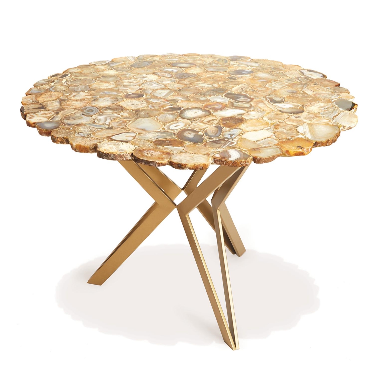Saa003-aa 36 In. Natural Agate Round Table