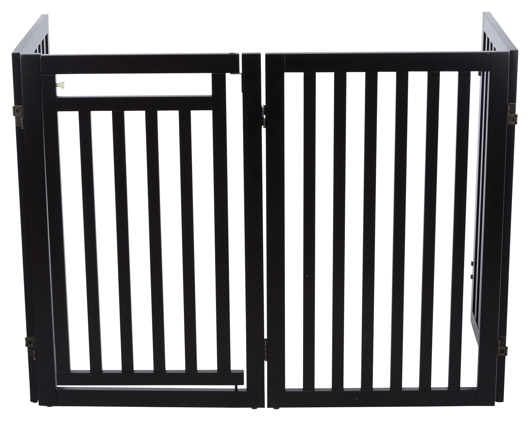 39458 Convertible Wooden Dog Gate, Brown