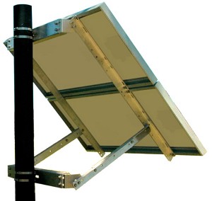 Tpsm-80x4-uni Side Of Pole Mount For Two To Four 80w Or Two 120w Solar Panels