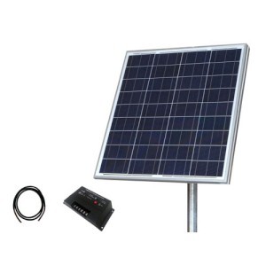 Tpsk12-80w 80w & 12v Solar Panel Kit With Panel, Pole Mount & Cable